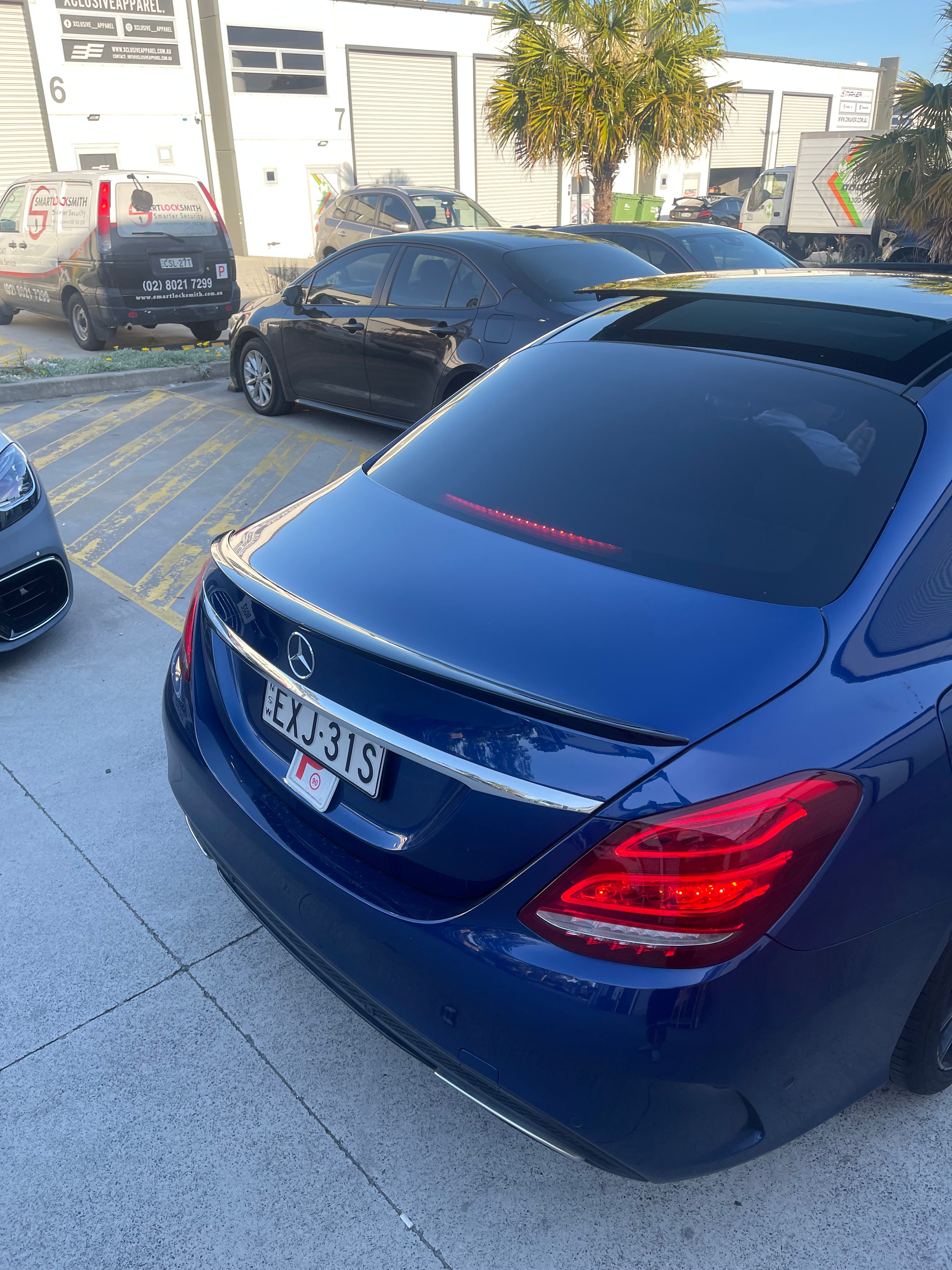 Mercedes Benz C Class W205 AMG Style ABS Spoiler (Gloss Black)