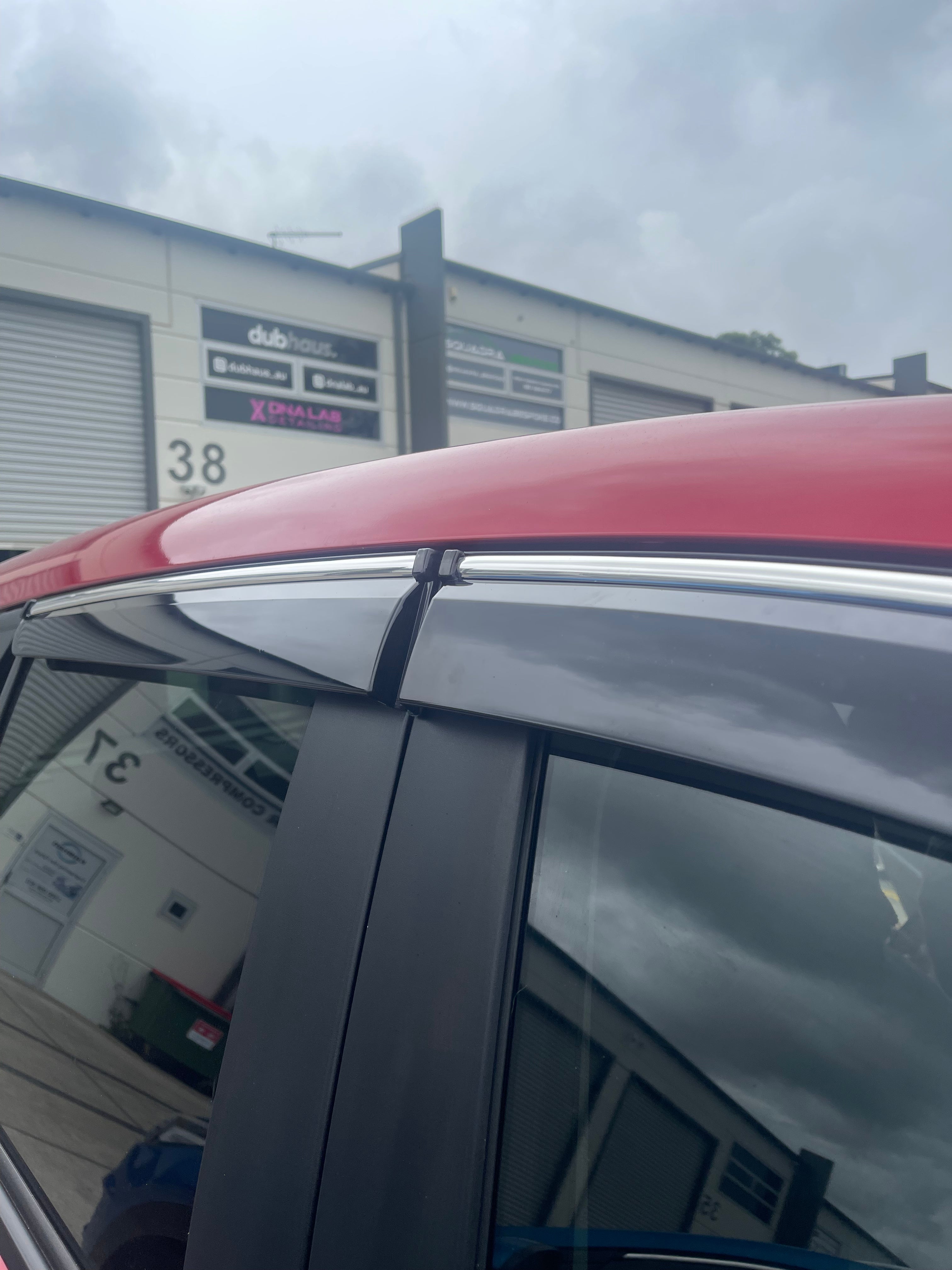 Weather Shield / Window Visor for MAZDA CX-5 2012 - 2017 (Chrome Trim)