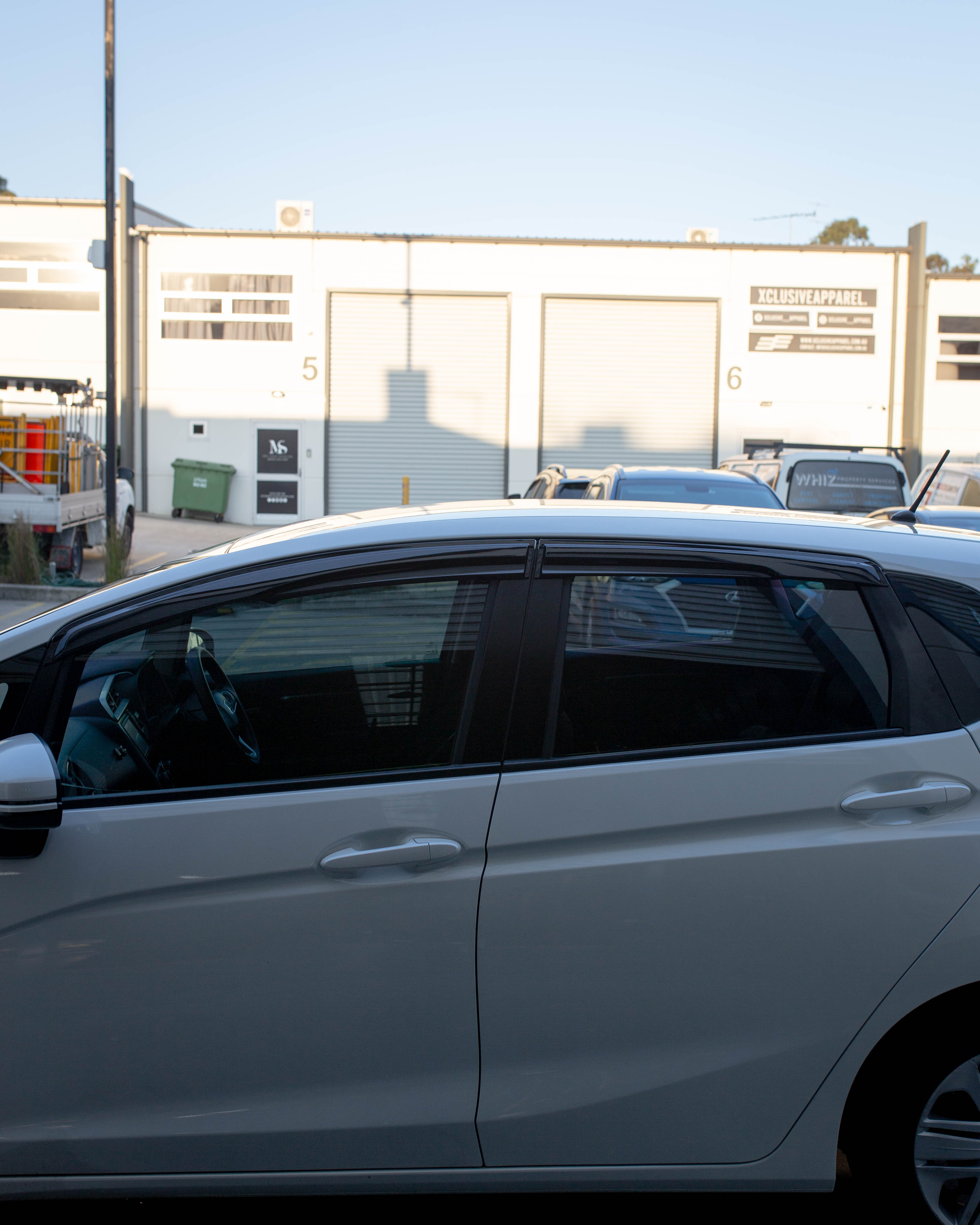 Weather Shield / Window Visor for HONDA JAZZ (Hatch Back) 2014 - 2019 (Mugen Style)