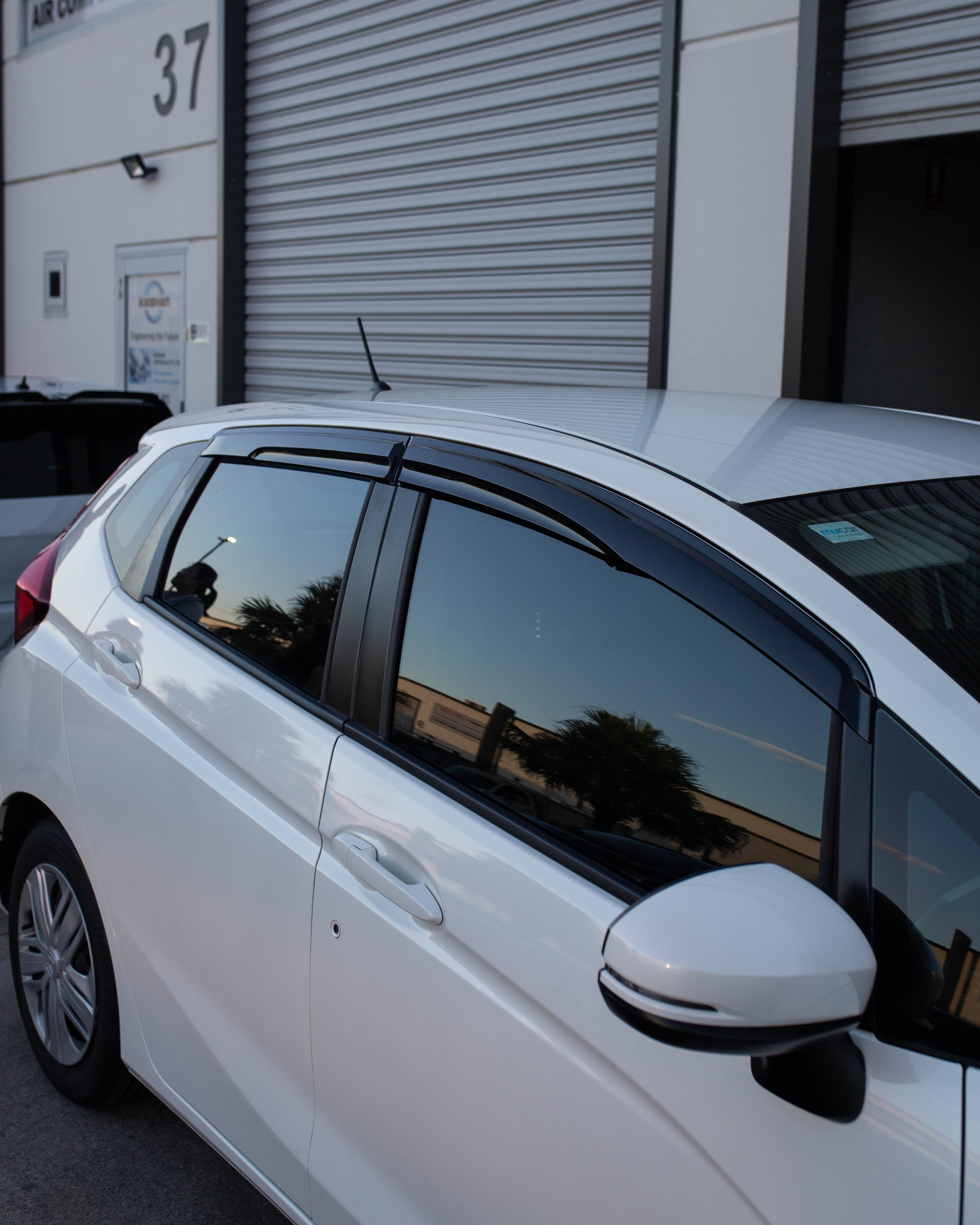 Weather Shield / Window Visor for HONDA JAZZ (Hatch Back) 2014 - 2019 (Mugen Style)