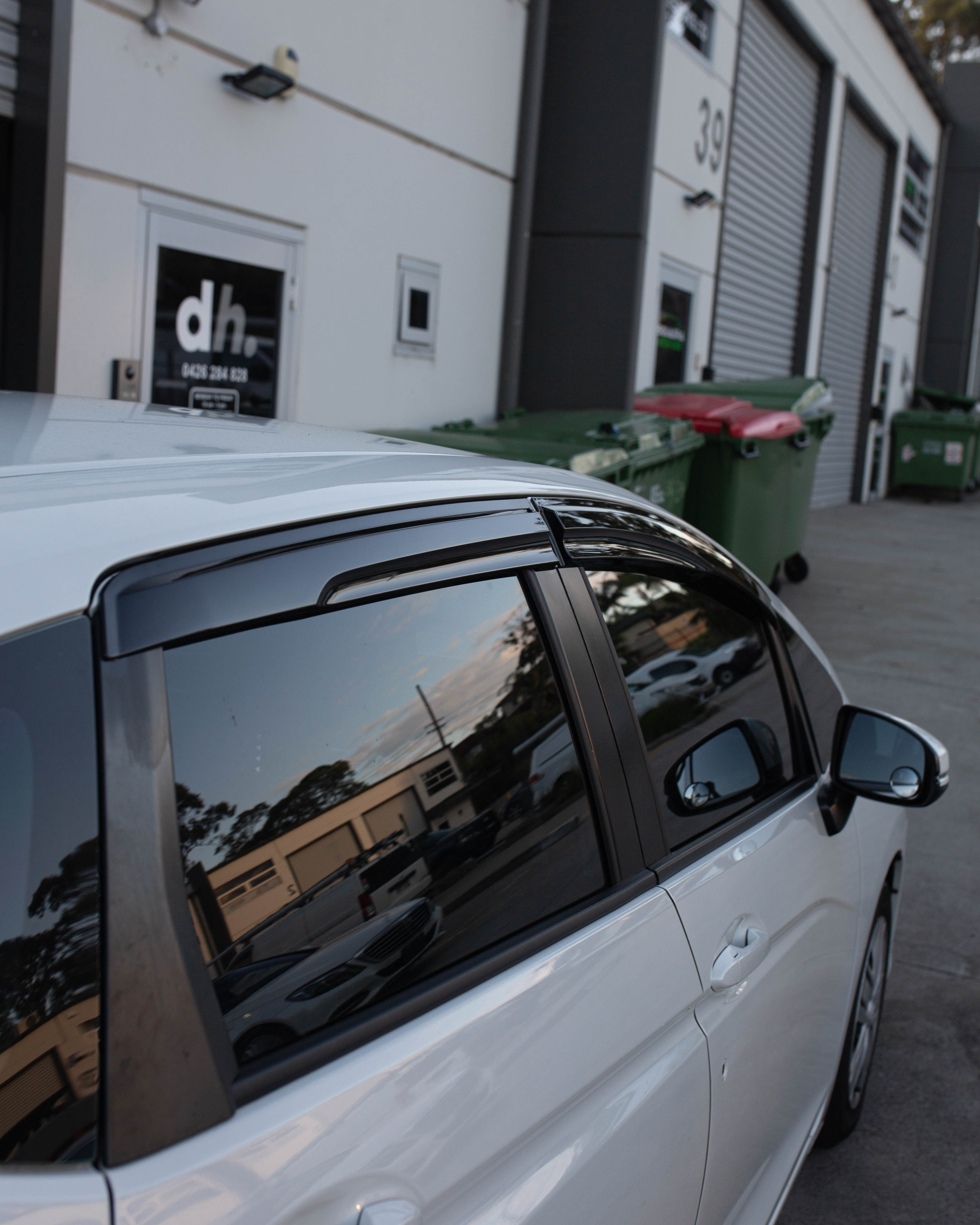 Weather Shield / Window Visor for HONDA JAZZ (Hatch Back) 2014 - 2019 (Mugen Style)