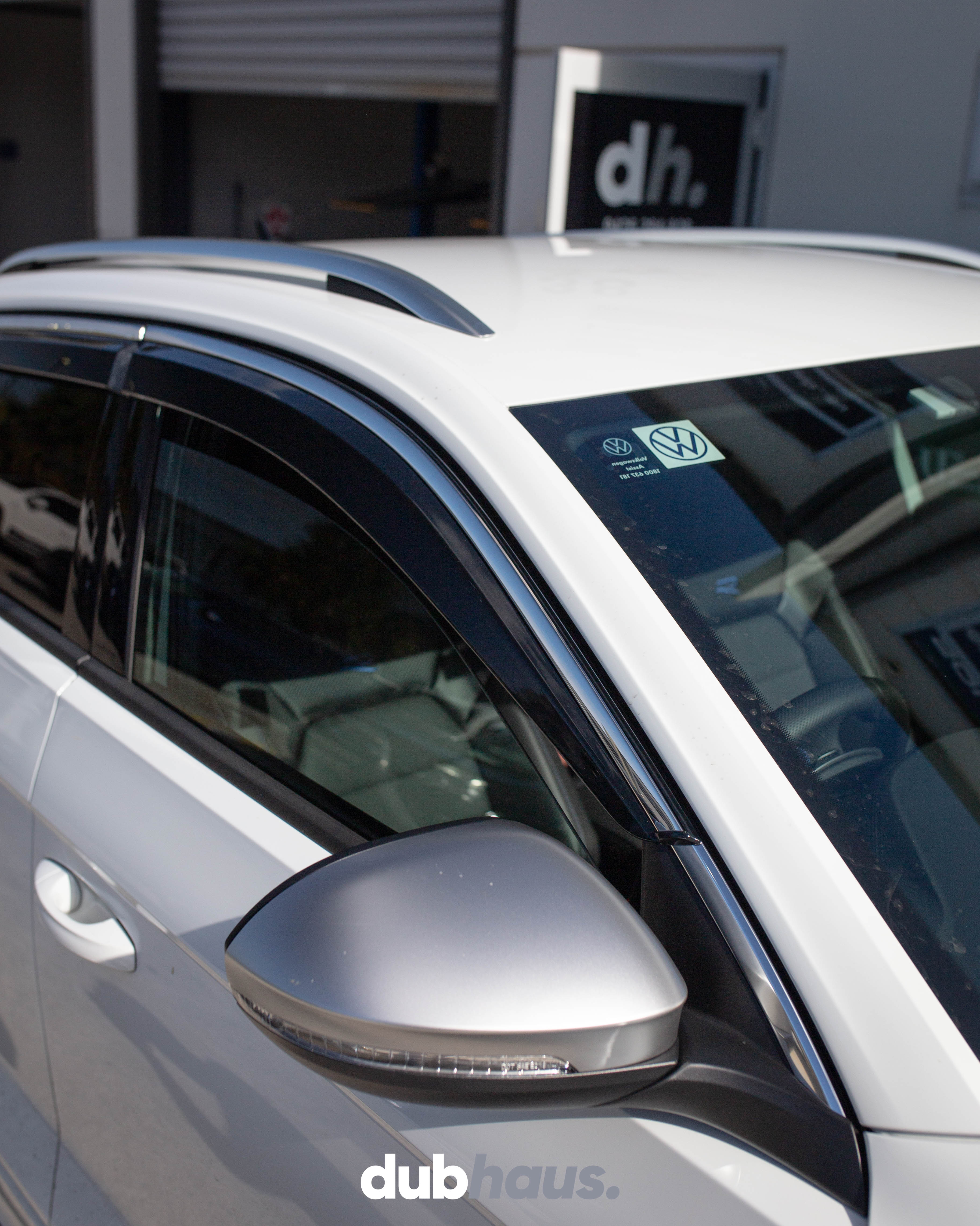 Weather Shield / Window Visor for VOLKSWAGEN T roc 2018+ (Stainless Trim)