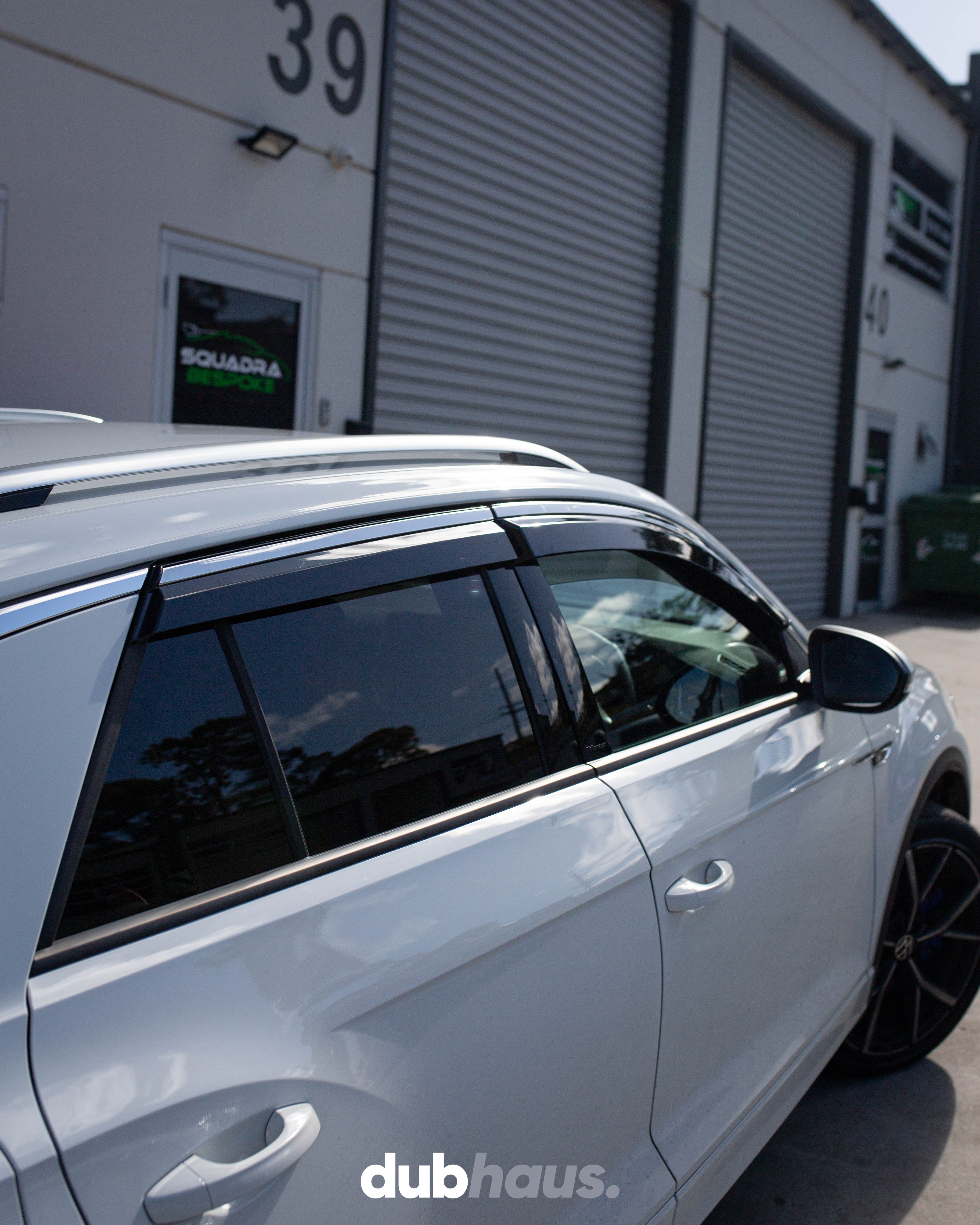 Weather Shield / Window Visor for VOLKSWAGEN T roc 2018+ (Stainless Trim)