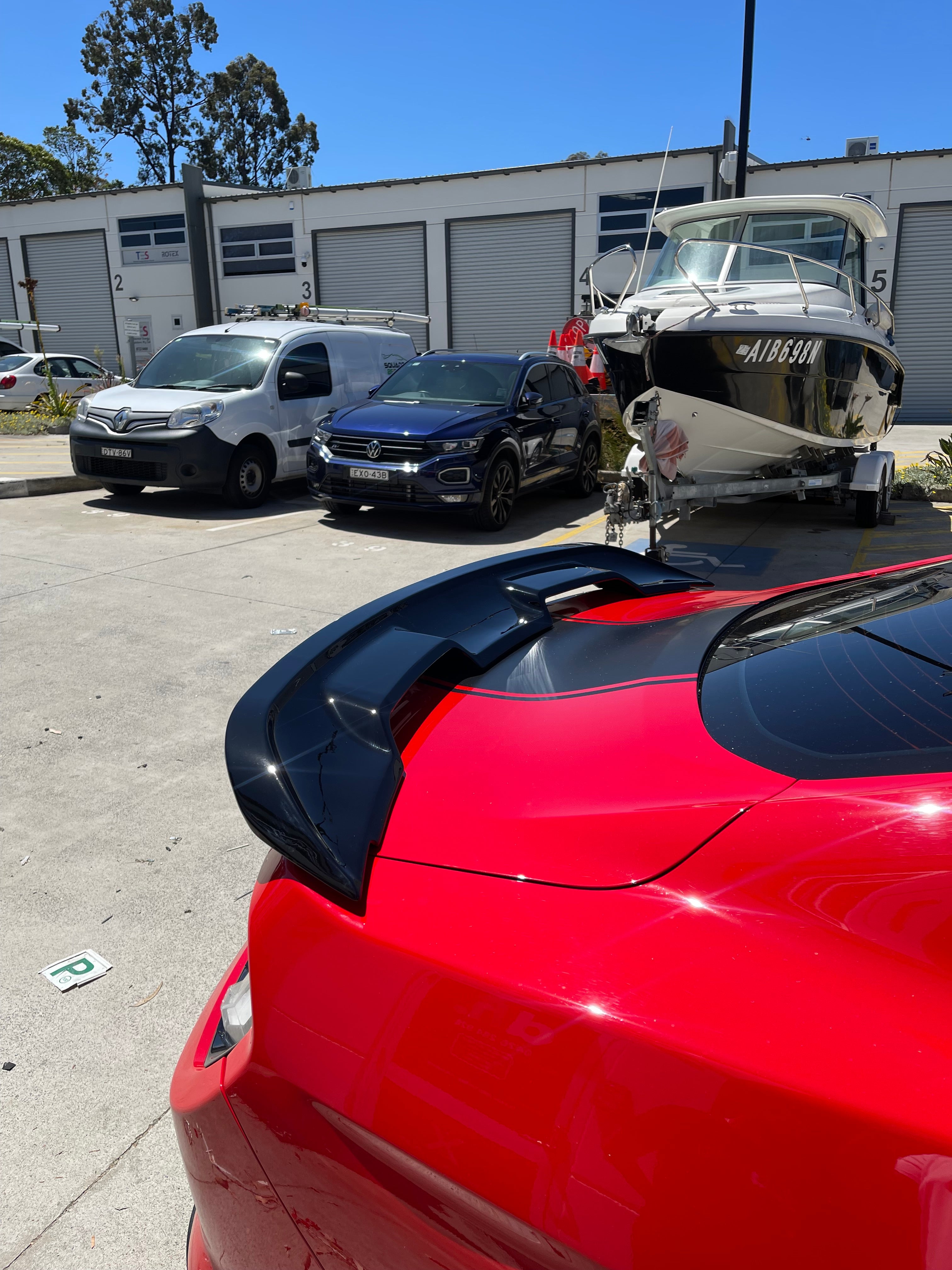 Ford Mustang 15-20 GT500 Style ABS Rear Spoiler (Gloss Black)