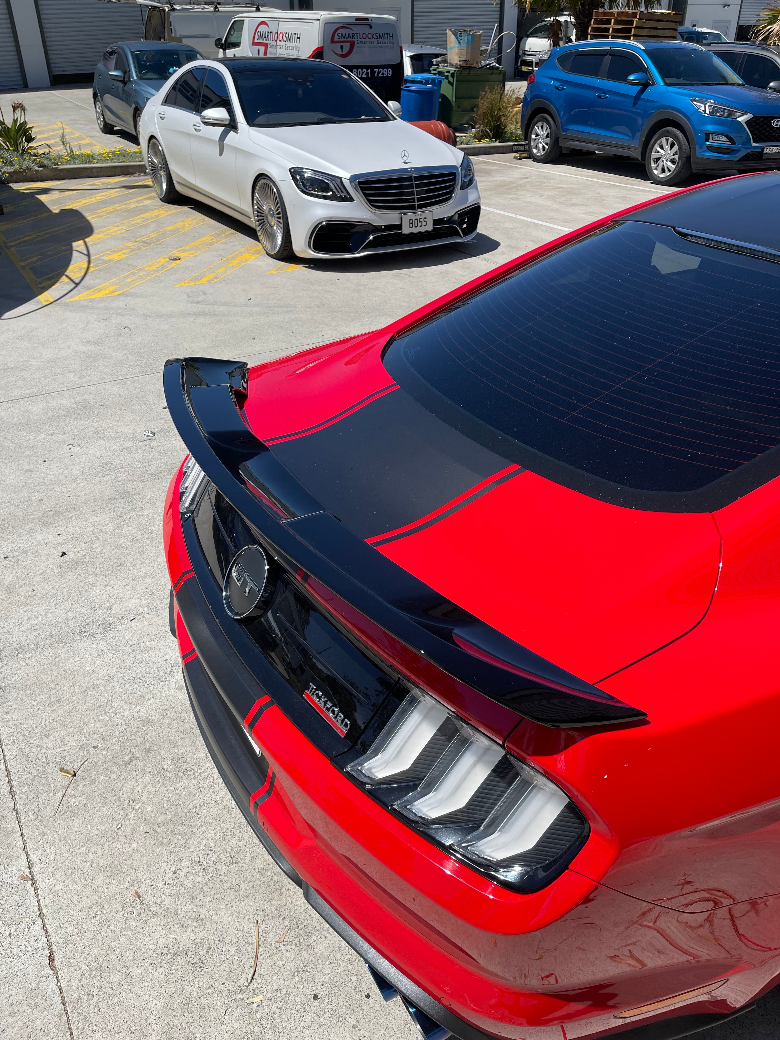 Ford Mustang 15-20 GT500 Style ABS Rear Spoiler (Gloss Black)