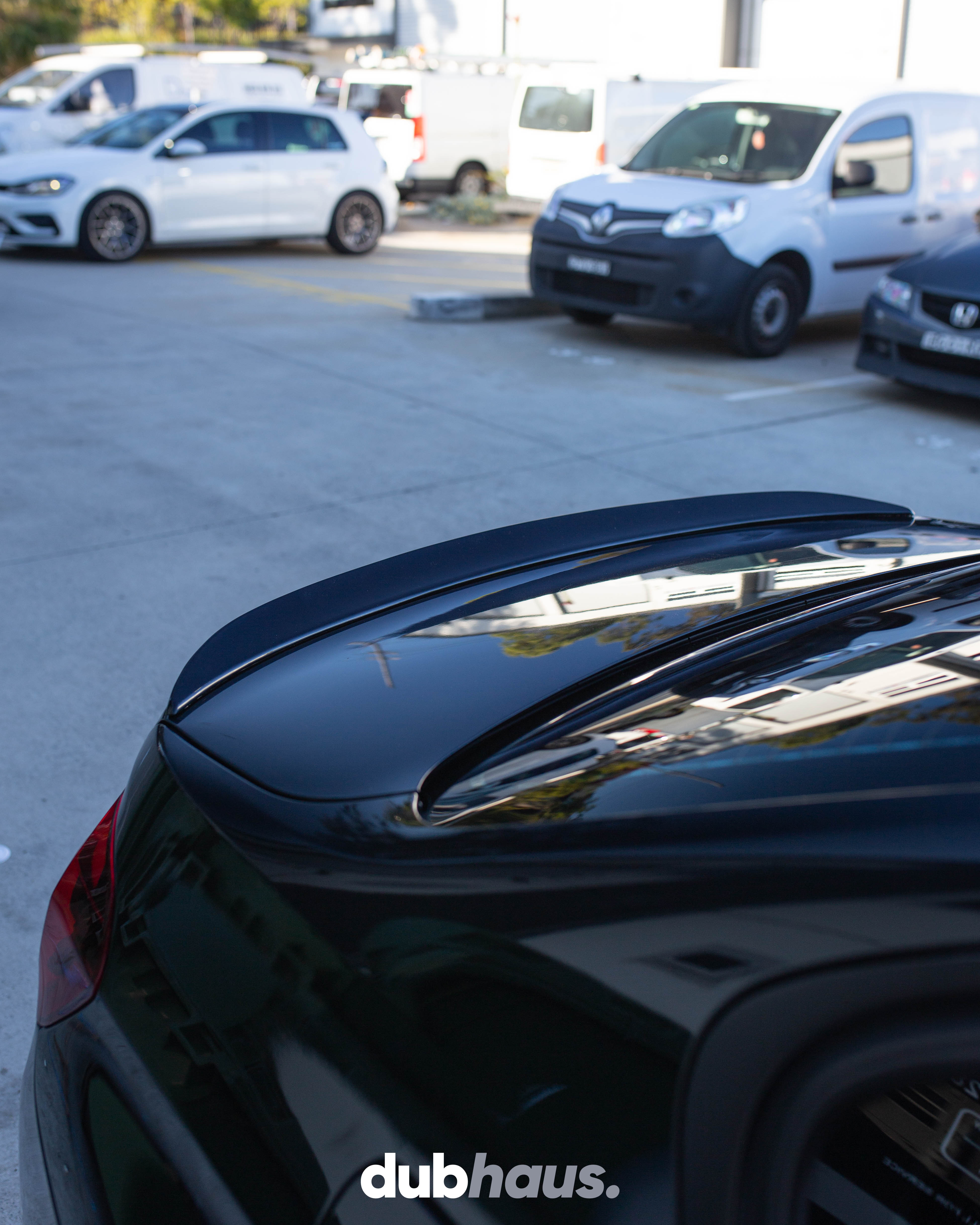 BMW 3 Series F30 MP Style ABS Rear Boot Lip (Gloss Black)