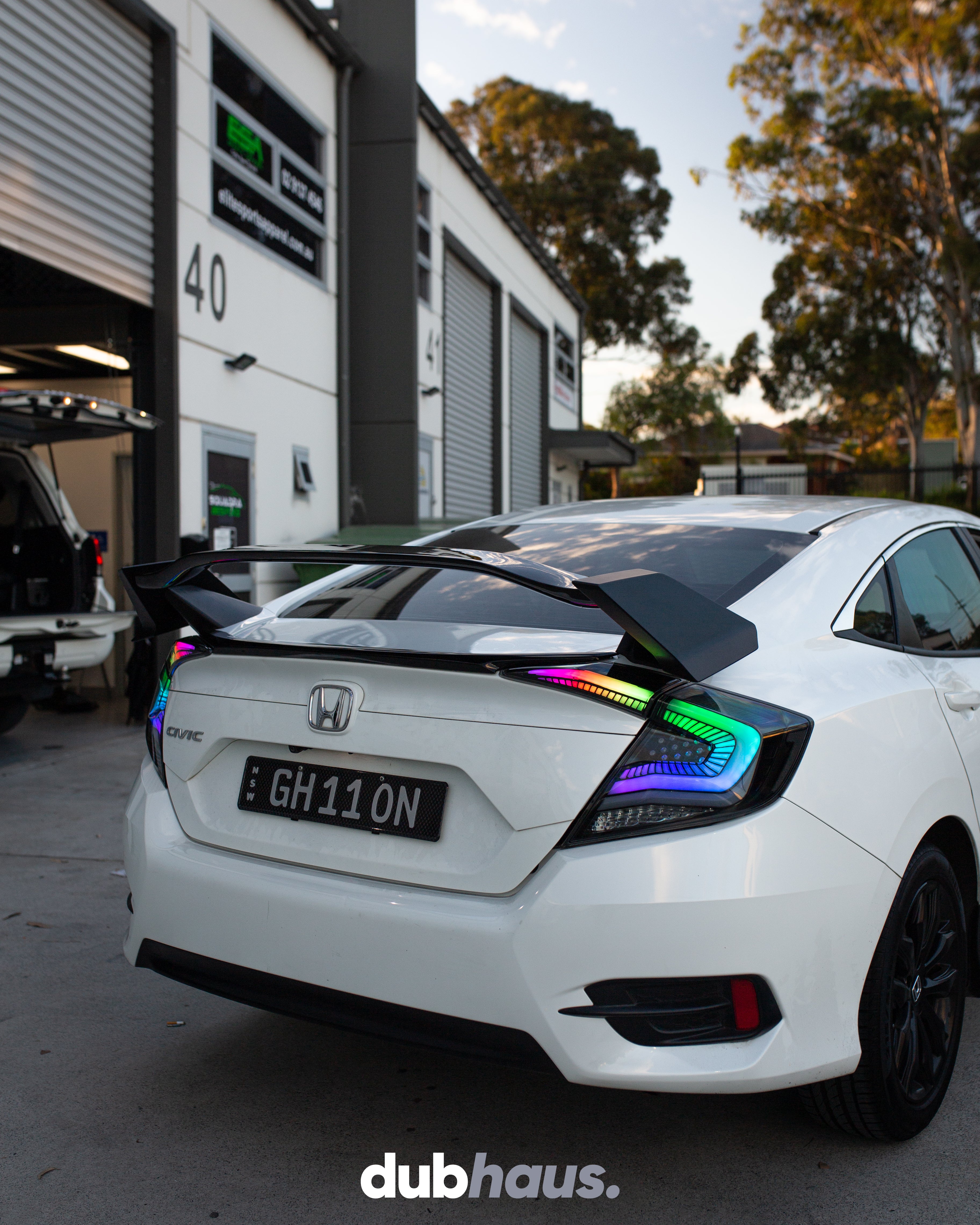 Honda Civic 10th Generation Sedan Type R Style ABS Spoiler