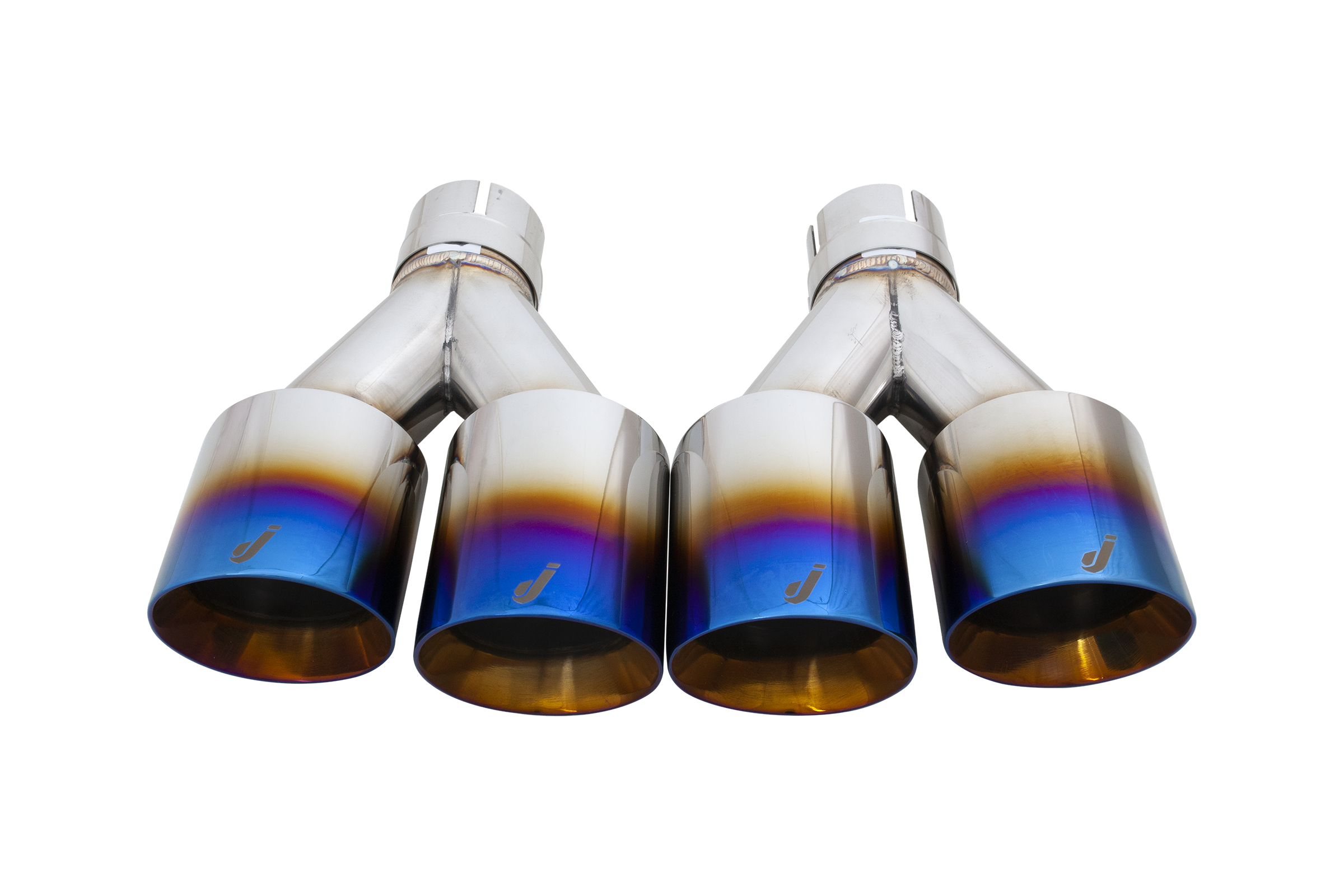 WRX & STI Burnt Blue Stainless Tips