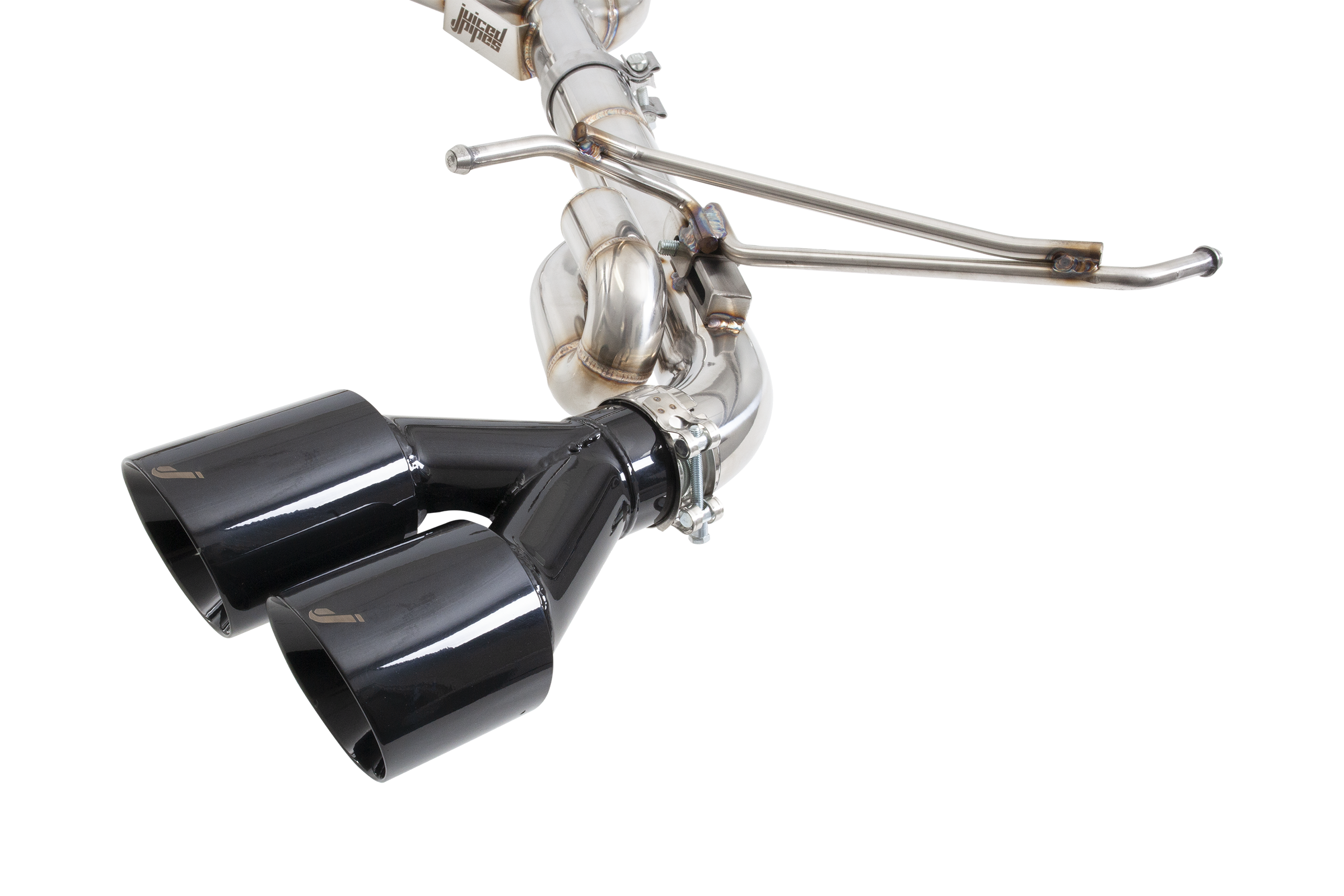 Subaru G3, VA, VB WRX & STI 3" Gloss Black Tips Cat Back Exhaust