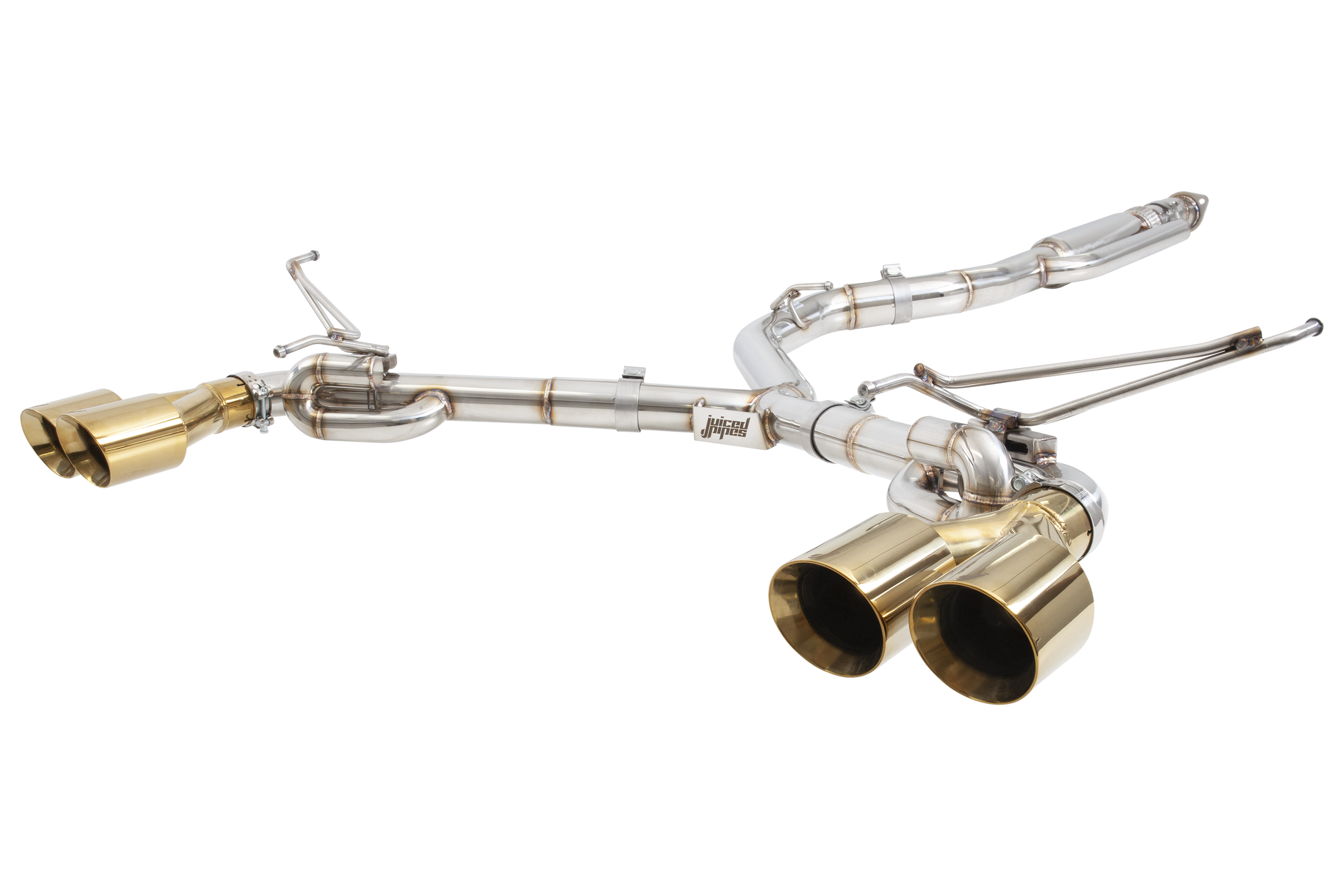 Subaru G3, VA, VB WRX & STI 3" Gold Tips Cat Back Exhaust