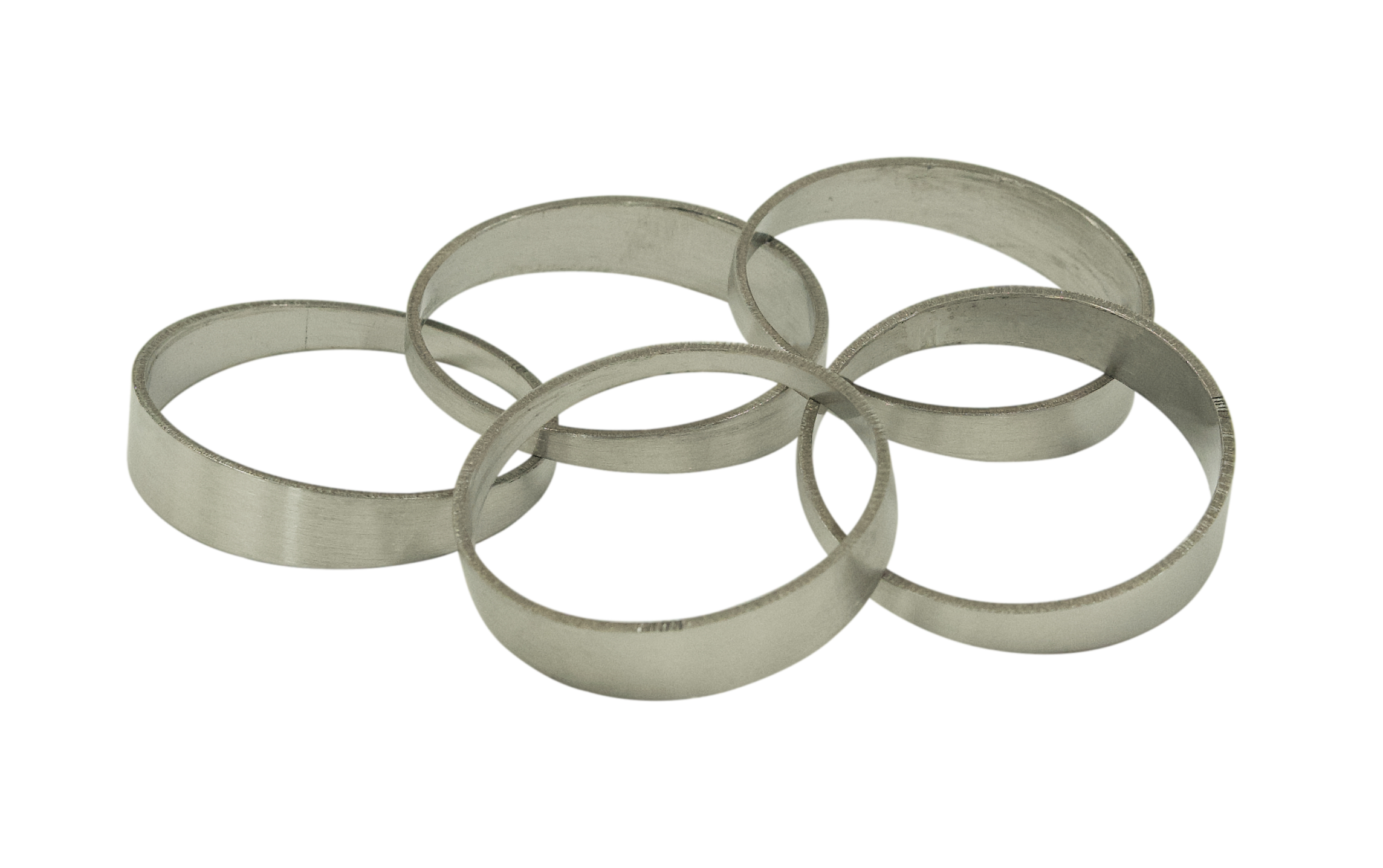 2inch Pie Cuts brushed stainless steel 45' 1D