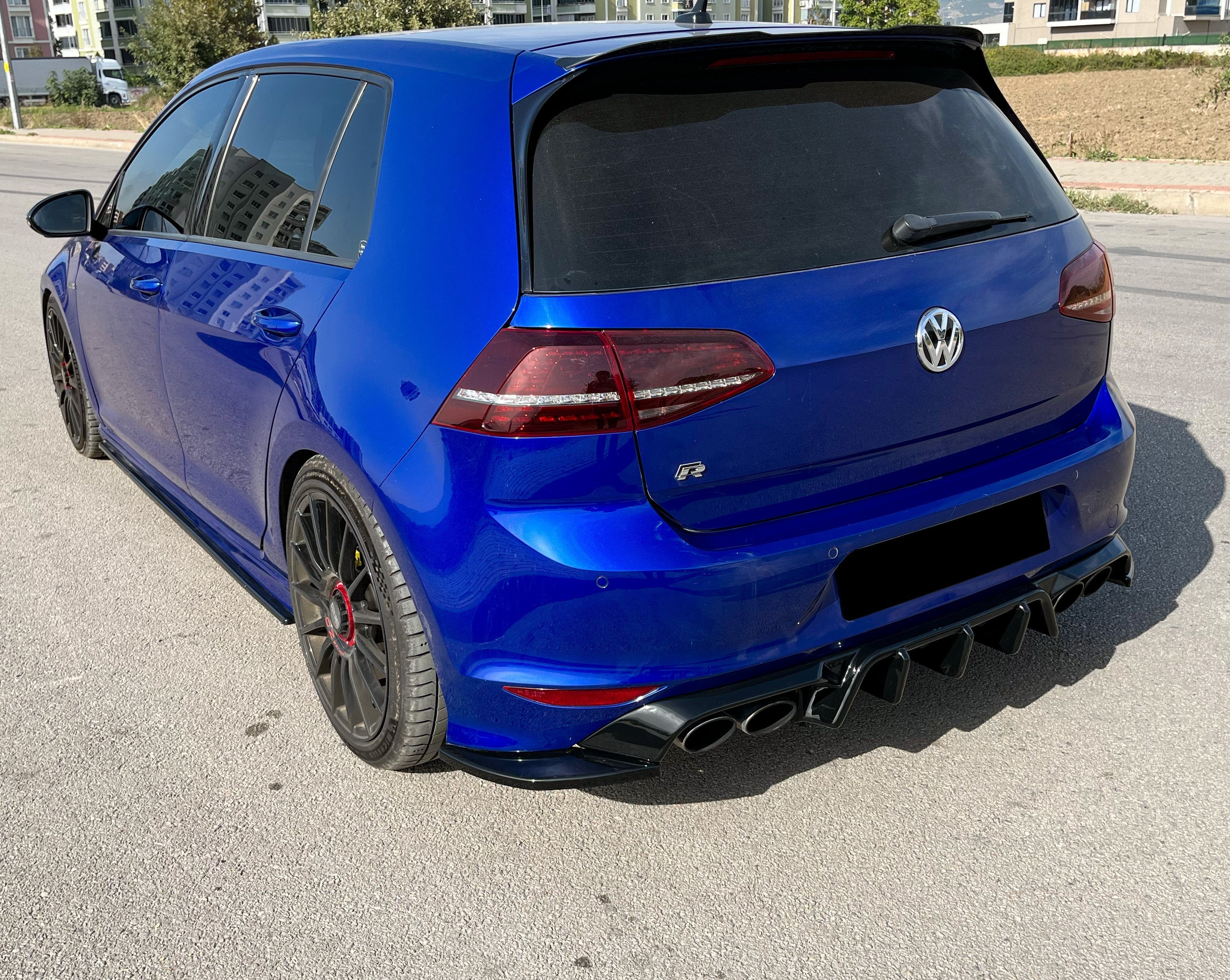 Rear Side Splitters VW Golf MK 7 R 2013-2016 Version 2
