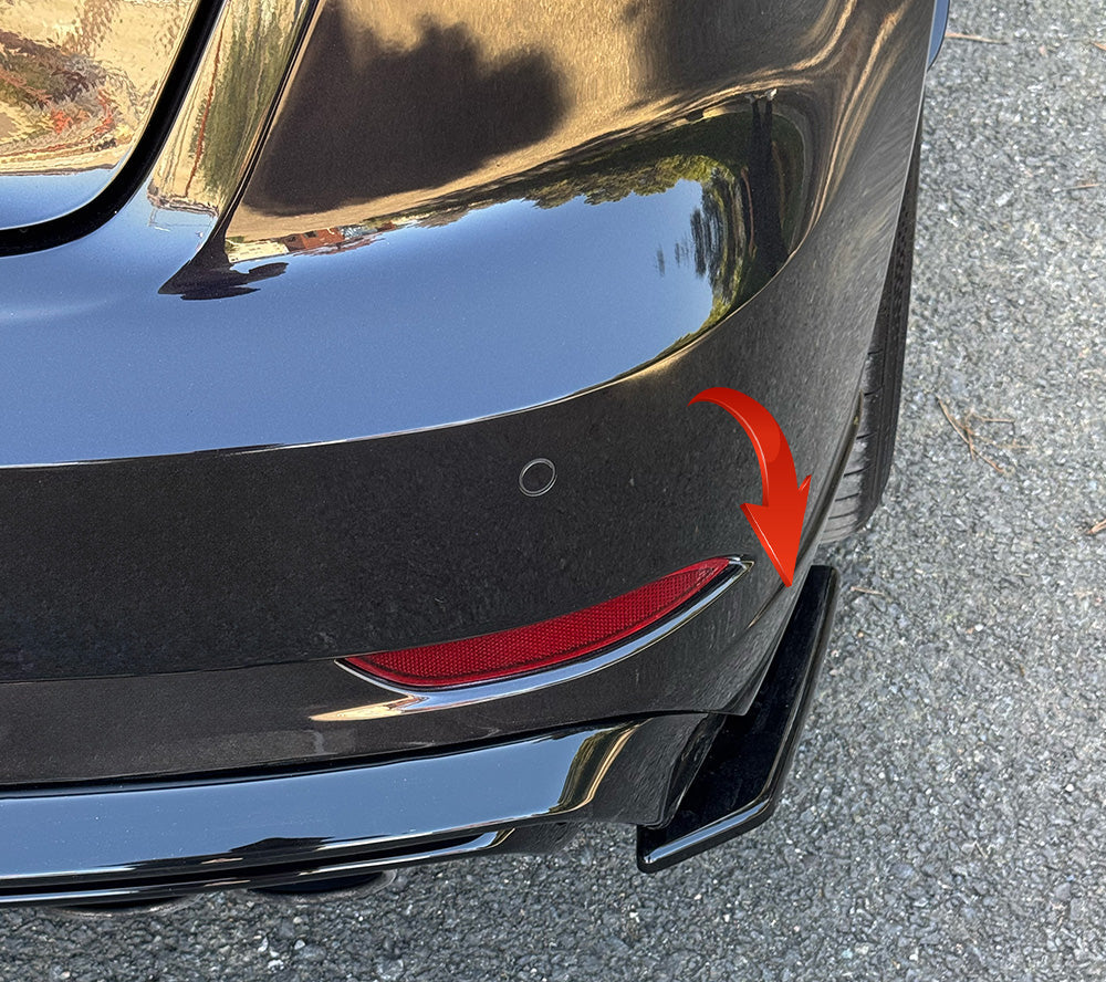 Rear Side Splitters AUDI S3 Sportback 8V Facelift 2016-2020