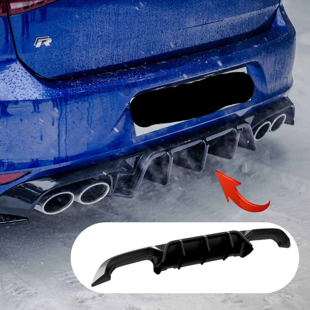 Rear Diffuser VW Golf MK 7 R 2013-2016