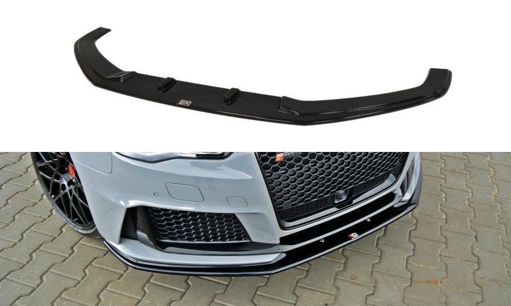 Maxton Design Audi RS3 8VA Sportback Front Splitter Lip v2 + Side Skirts + Diffuser