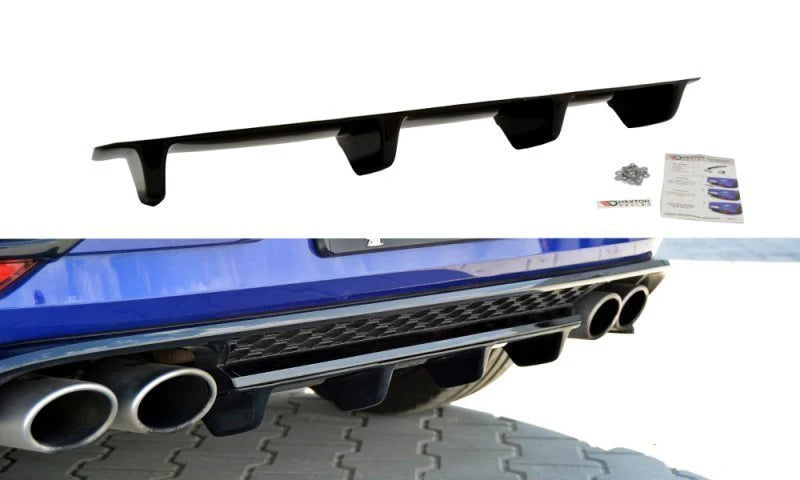 Maxton Design Rear Central Splitter for VW Golf MK7.5 R (Facelift)