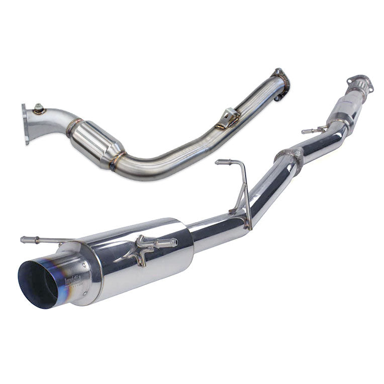Invidia N1 Turbo Back Exhaust Resonated w/Catted Down Pipe - Subaru WRX/STI GD 01-07