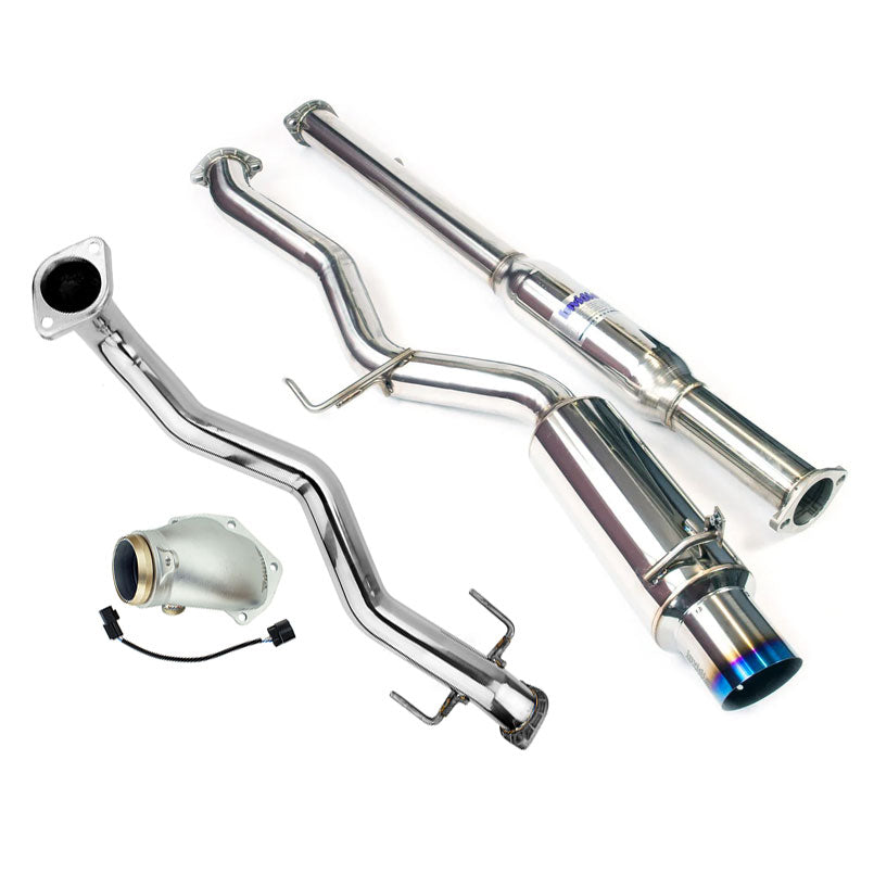 Invidia N1 Turbo Back Exhaust w/Metal Matrix Cat - Mitsubishi Evo 4-6 CP9A (Inc TME)