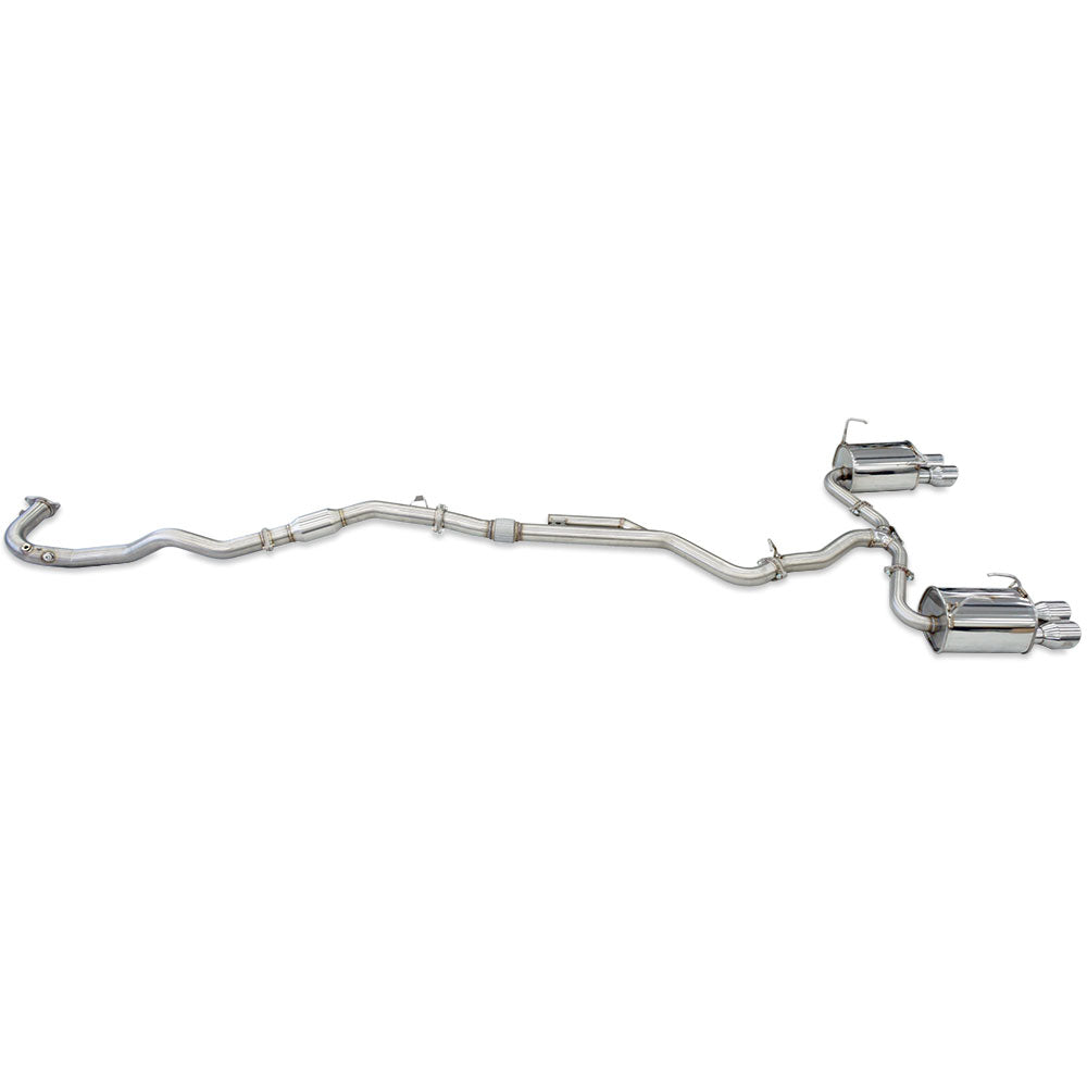 Q300 Turbo Back Exhaust - Subaru 08-10 WRX Sedan/Forester XT SH 08-13 (5MT/4AT)