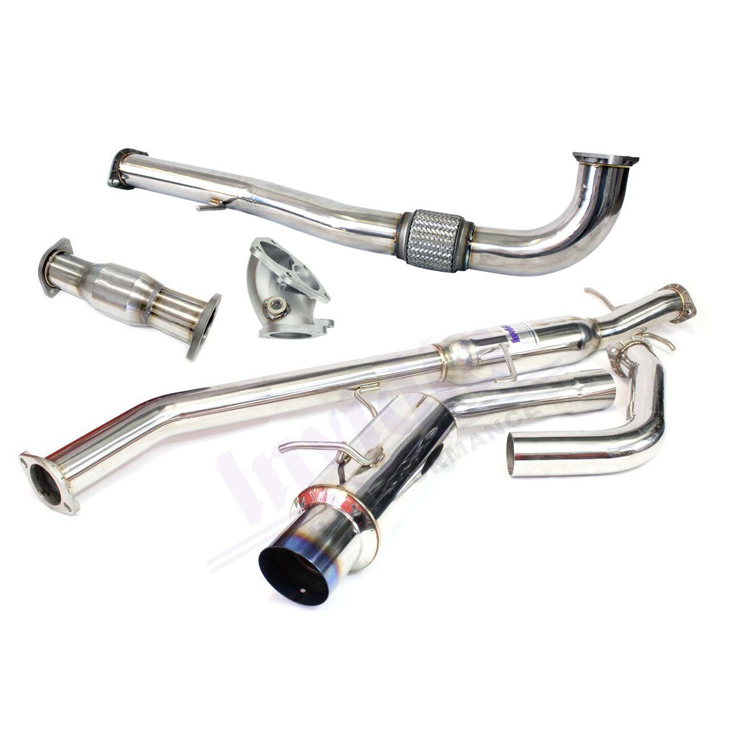 Invidia N1 Turbo Back Exhaust w/Metal Matrix Cat - Mitsubishi Evo 4-6 CP9A (Inc TME)