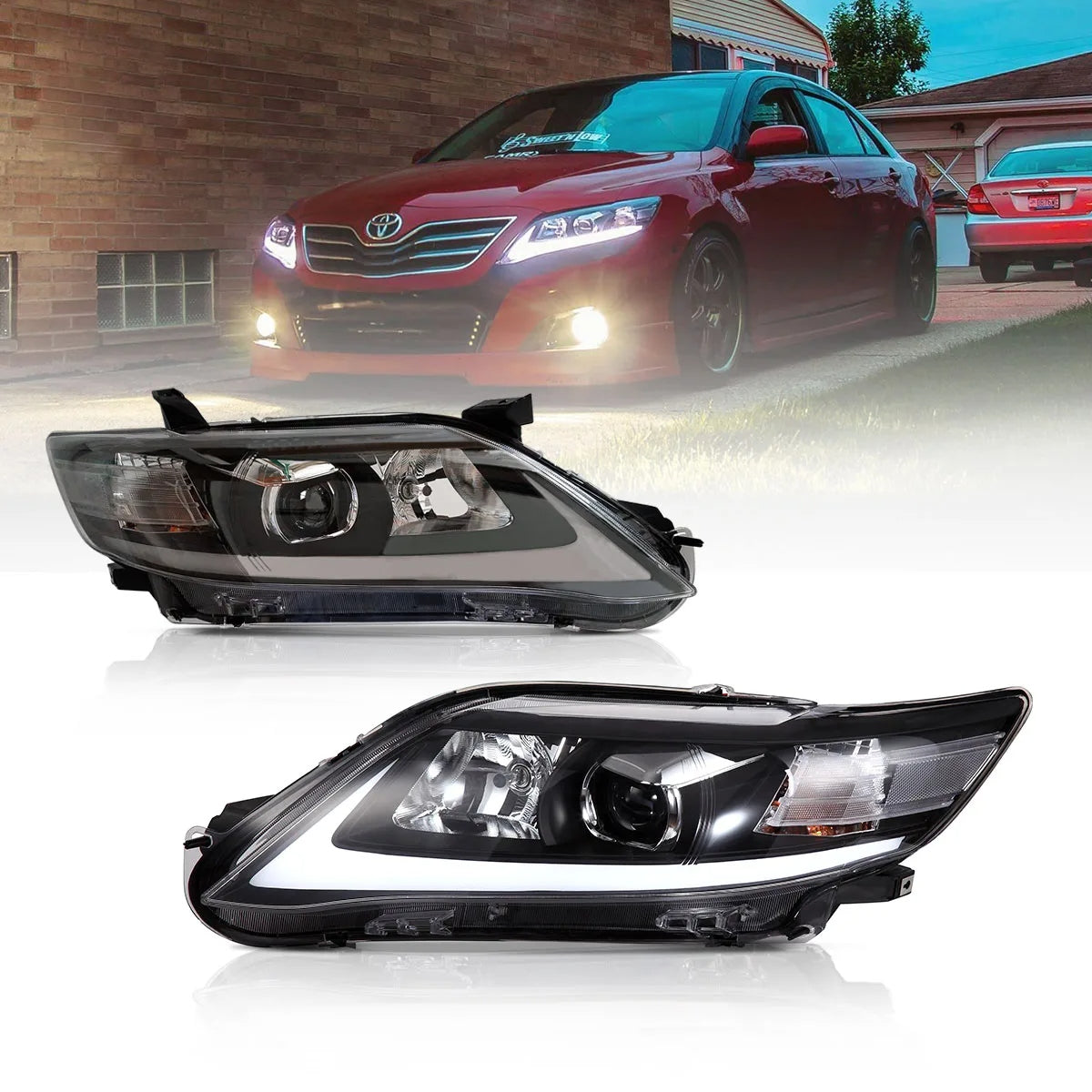 Headlights For 2010-2011 Toyota Camry Sedan