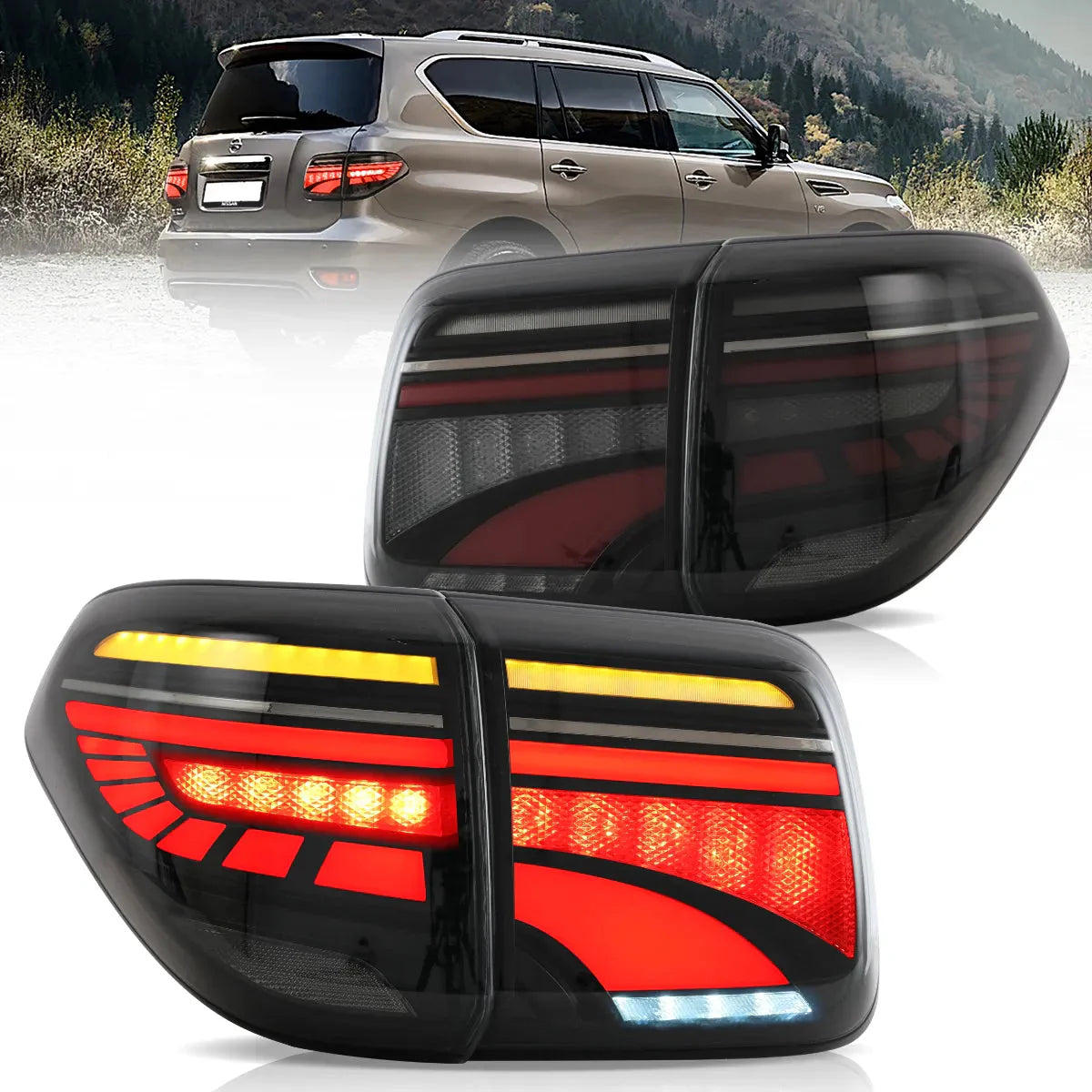 LED Tail Lights for Patrol & 2017–2020 Nissan Armada (Y62) 2010–2019