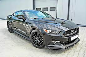 Maxton Design Ford Mustang Gt MK6 Front Lip + Side Skirts + Rear Pods + Spoiler Cap