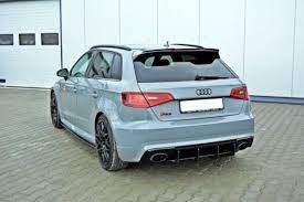 Maxton Design Audi RS3 8V Sportback Front Lip V1 + Side Skirts + Diffuser (Pre-Facelift)