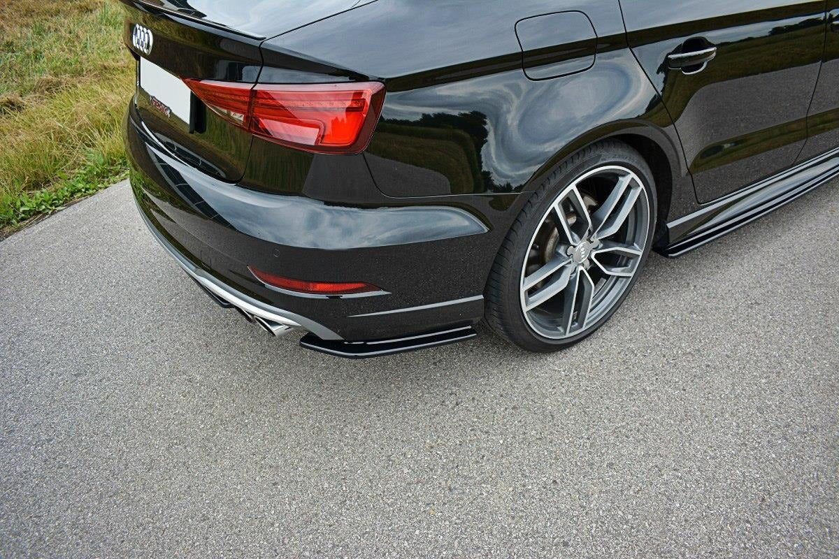 Maxton Design Rear Side Splitters (Rear Pods) Audi S3 8V Sedan Facelift
