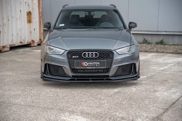 Maxton Design Racing Durability Front Lip + Flaps for AUDI RS3 8V Sportback (Pre-Facelift)