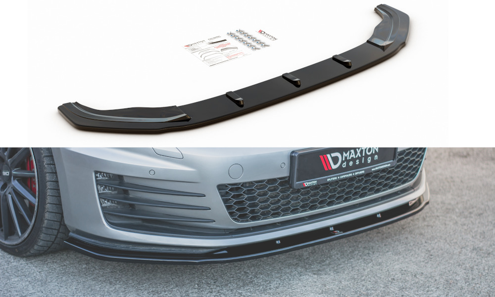 Maxton Design Front Lip V.1 VW Golf Mk7 GTI (Prefacelift) Front Lip