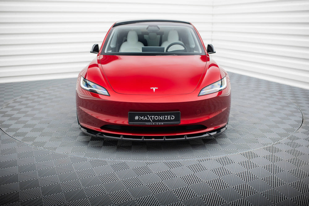 Maxton Design Tesla Model 3 Project Highland Front Splitter V2 (Facelift)