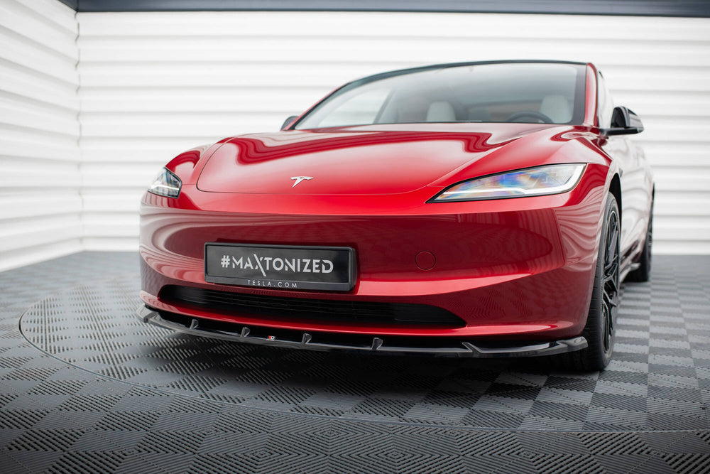 Maxton Design Tesla Model 3 Project Highland Front Splitter V2 (Facelift)