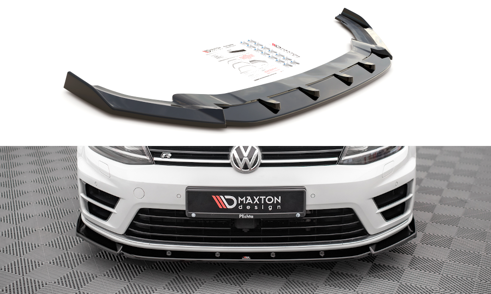 Maxton Design Front Lip VW Golf Mk7 R Ver4 (Prefacelift) Front Lip