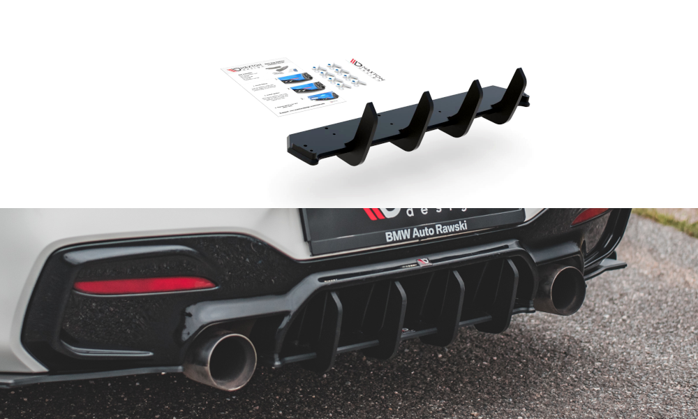 Maxton Design BMW 1M F20 (Facelift) Street Pro Rear Diffuser V4