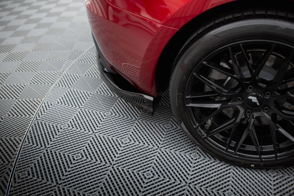 Maxton Design Rear Splitter (with vertical bars) V.2 Tesla Model 3 Project Highland (Facelift)