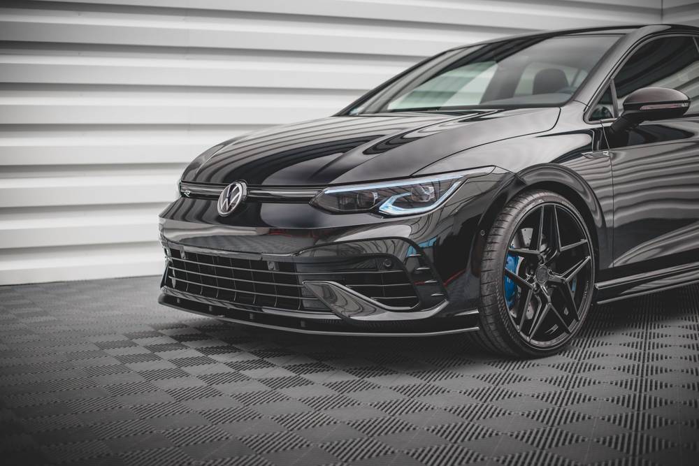 Maxton Design Racing Durability Front Splitter VW Golf MK8 R Front Lip