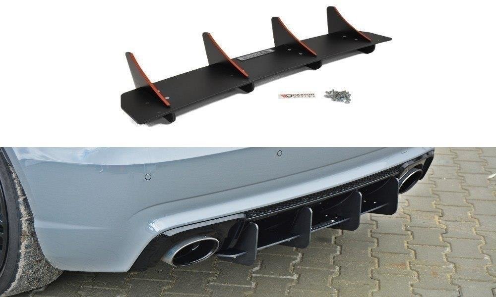 Maxton Design Audi RS3 8VA Sportback Front Splitter Lip v2 + Side Skirts + Diffuser