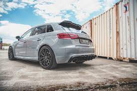 Maxton Design Audi RS3 8V Sportback Front Lip V1 + Side Skirts + Diffuser (Pre-Facelift)