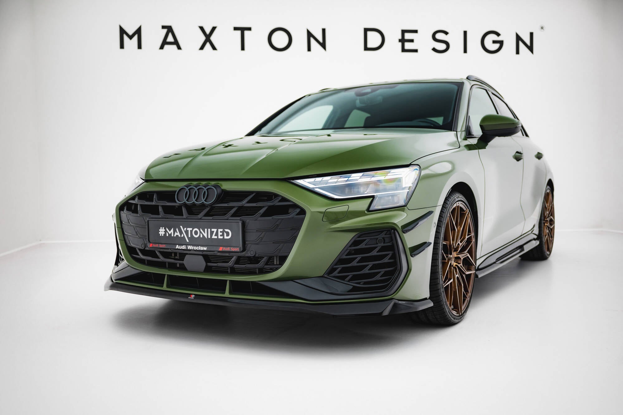 Maxton Design Front Splitter V.2 Audi S3 Sportback / A3 S-line Sportback 8Y Facelift
