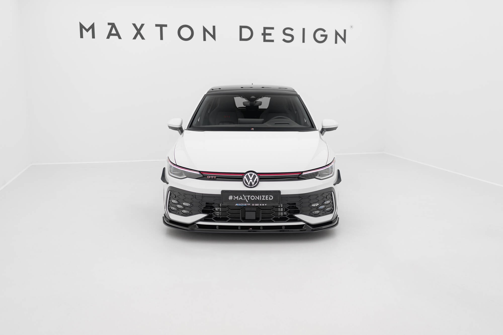 Maxton Design Street Pro Front Splitter V.2 Volkswagen Golf GTI / GTE / R-Line Mk8 Facelift