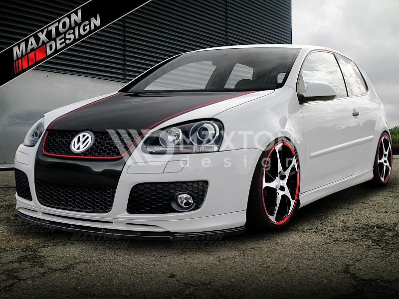 Maxton Design Front Splitter VW Golf Mk5 GTI + Votex Front Lip Combo