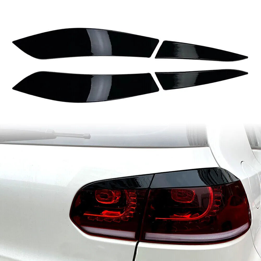 VW Golf MK6 ABS Taillight Covers (Gloss Black)
