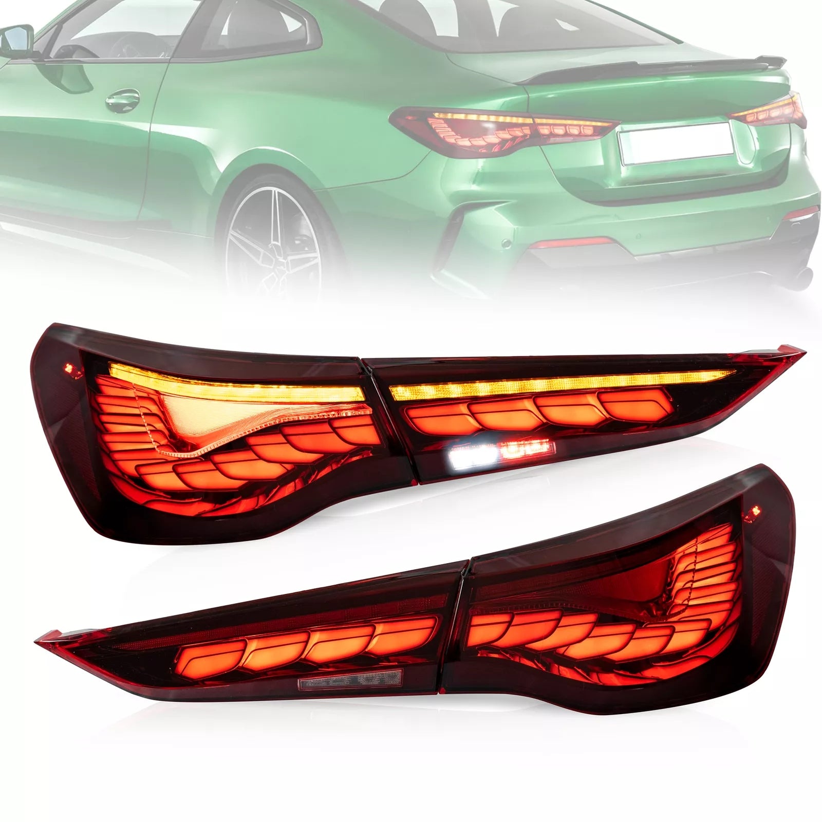 Tail Lights Fit BMW 4 Series 2020-2024 G22 G23 G26