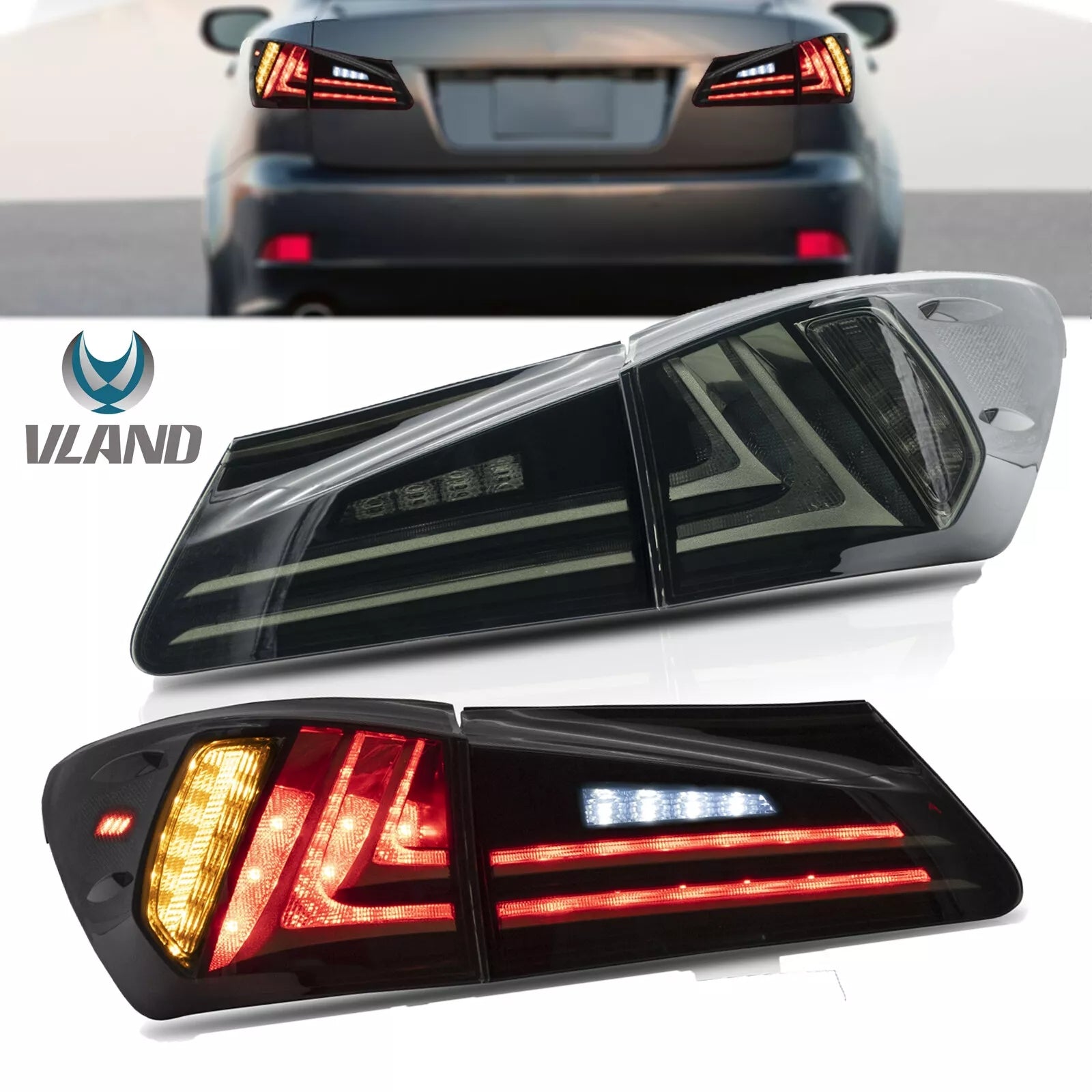 Tail Lights For 2006-2015 Lexus IS IS250 IS350 IS F