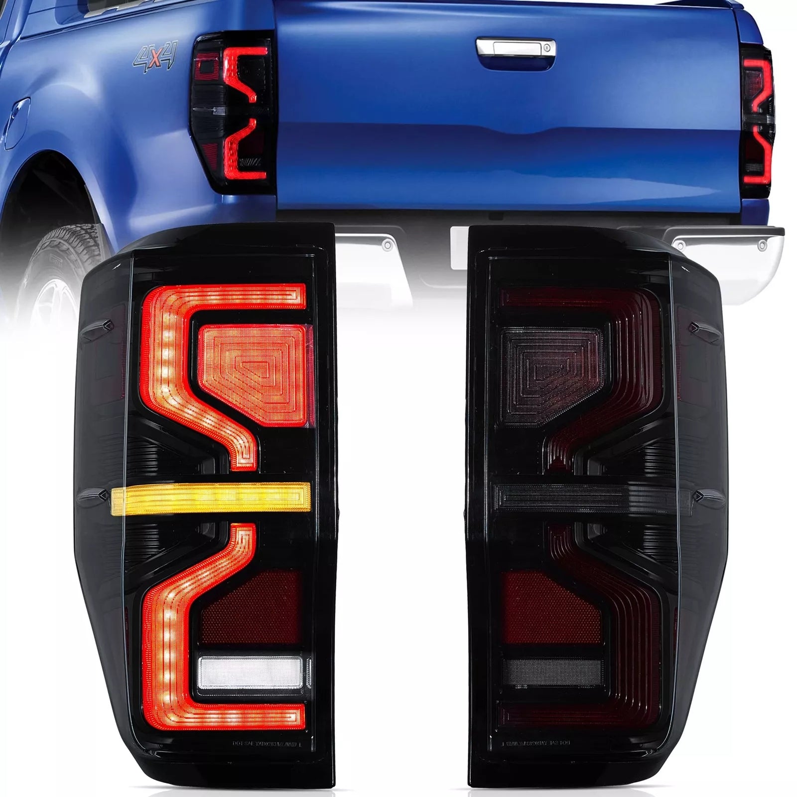 Tail Clear Lights For Ford Ranger 2012-2018