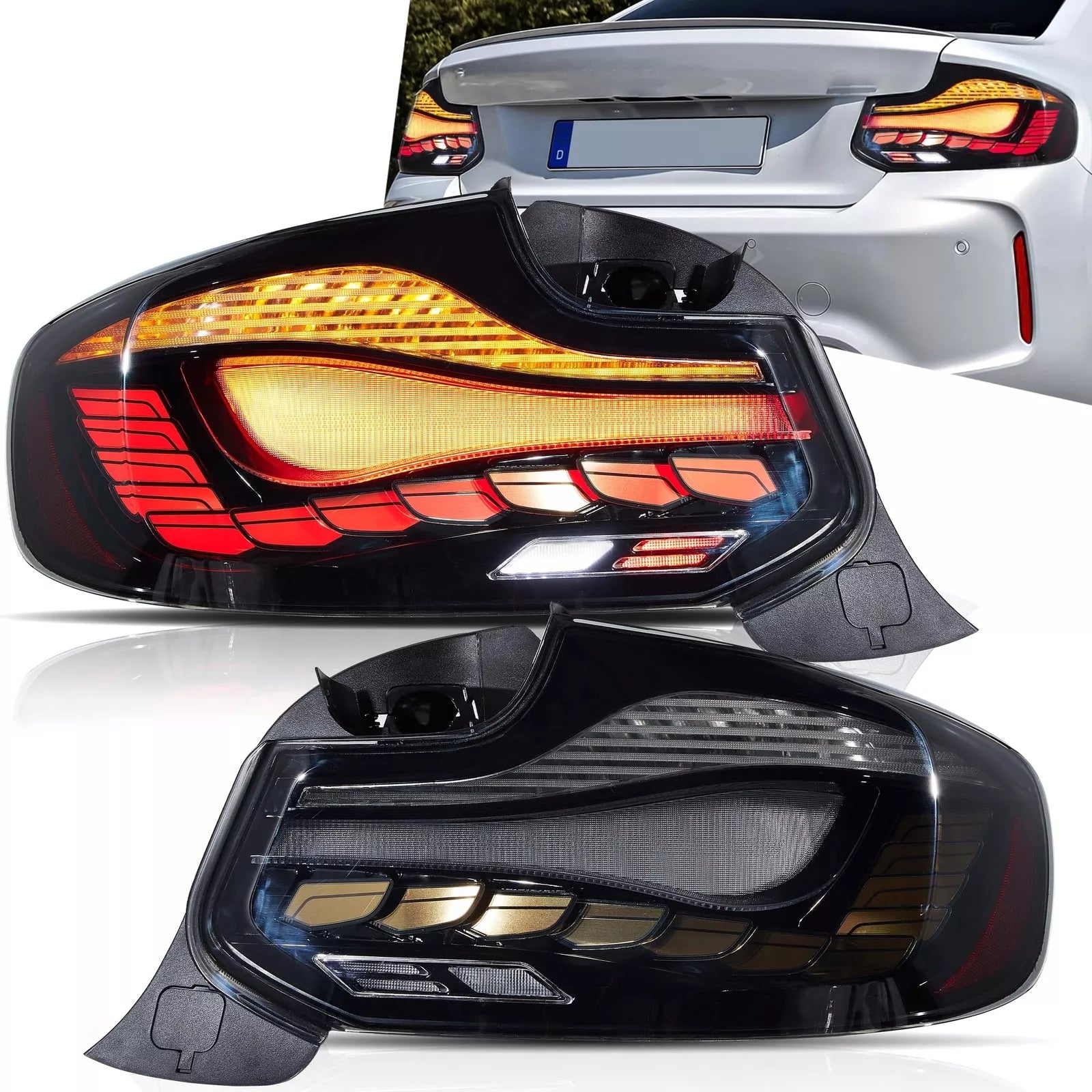 RED Tail Light Fit BMW 2 Series 2014-2020 F22F23F87