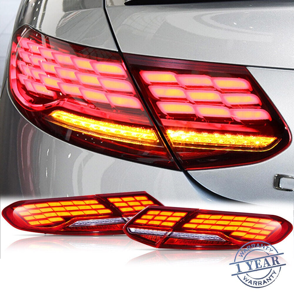 Tail lights For 2016-2021 Mercedes Benz C-Class Rear Lights W/Startup