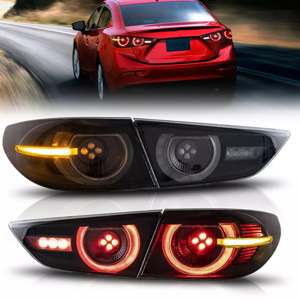 Smoked Tail Lights for Mazda 3Axela Sedan 2019-2022 W/Sequential