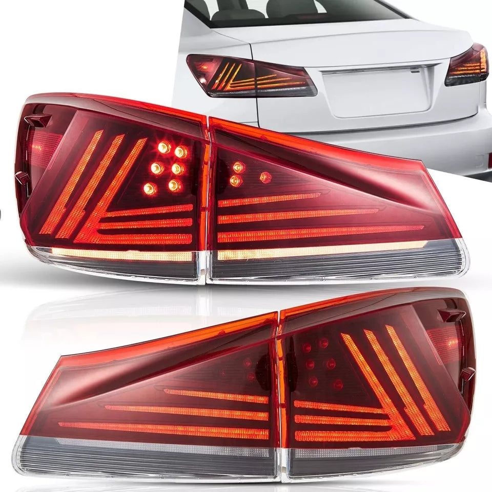 LED Tail Lights For 2006-2013 Lexus IS250/IS350/ISF W/Sequential